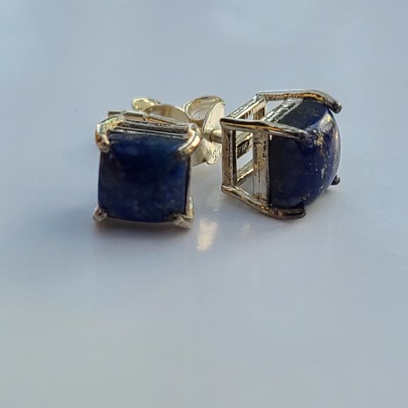 Jewelry - Lapis lazuli earrings- Sterling silver Remarkable